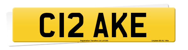 Registration number C12 AKE